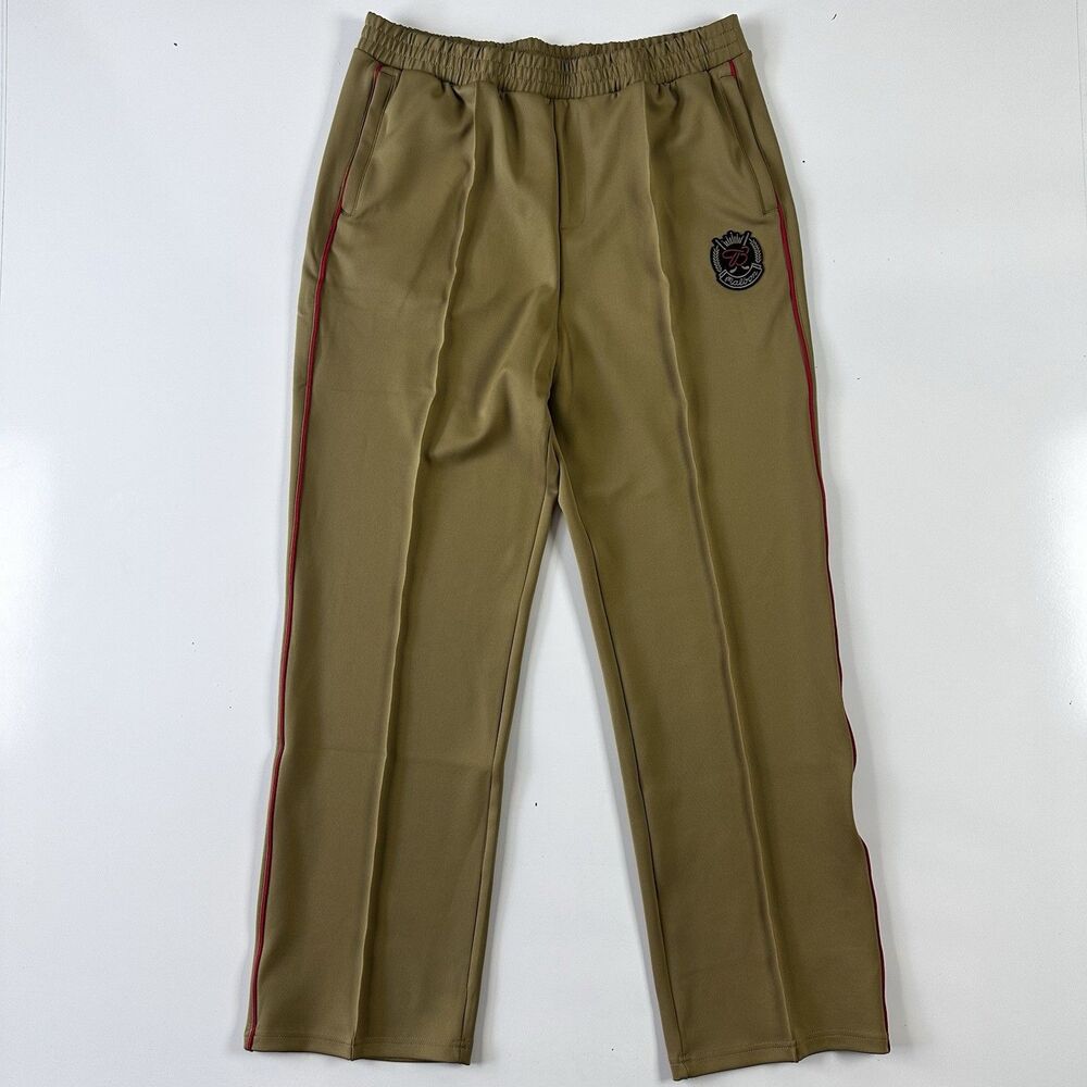 Malbon Golf x Budweiser Player Tricot Track Pants Men's Color Barley Size Large